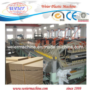 Plastikhölzerne PVC-WPC Tür-hohle Brett-Verdrängungs-Maschine von 15 Jahren Fabrik